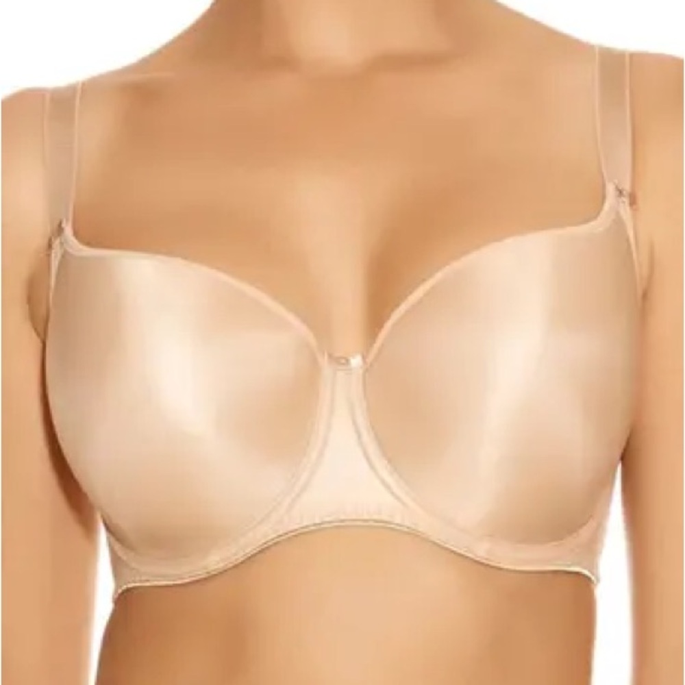 NWT Fantasie Underwire Smoothing T-Shirt Bra-Size 32J (32GG) (7D) Nude color